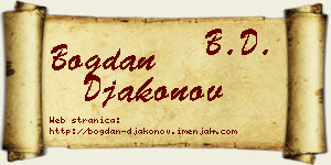 Bogdan Đakonov vizit kartica